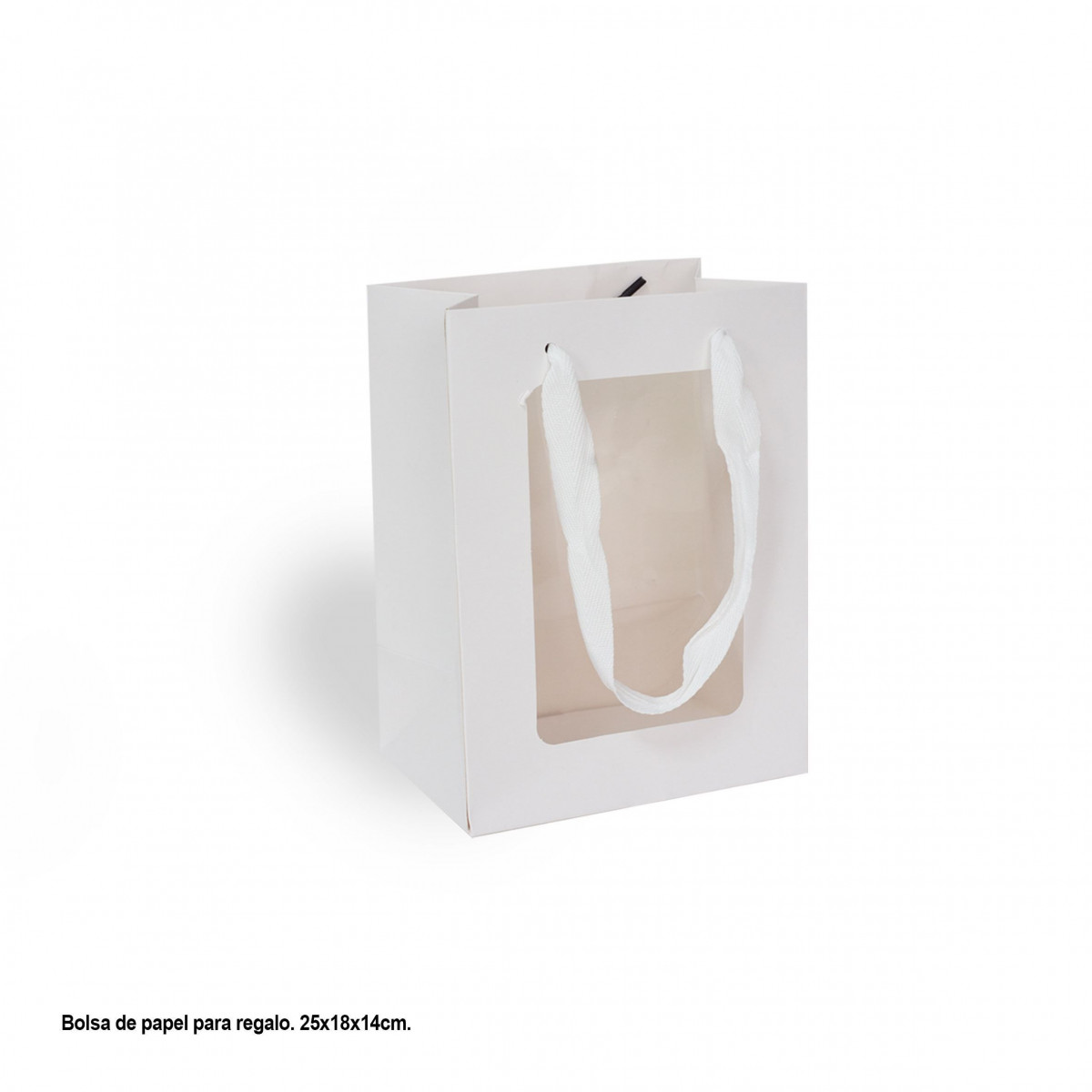 Borsa finestra bianca media