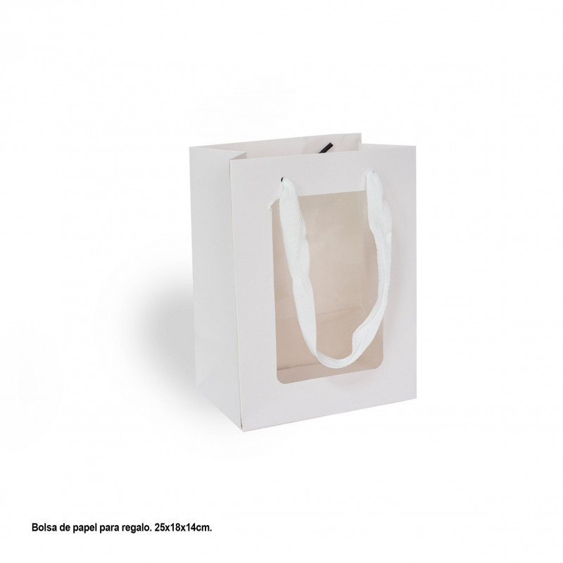 Borsa finestra bianca media