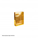 Borsa oro metalizzato stelle 23x18x10cm piccola