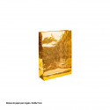 Borsa oro metallizzato con stelline 32x26x11cm med