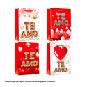 Borsa San Valentino ti amo cuori 32x26x10cm 4ms med