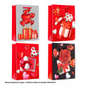 Borsa di San Valentino con cuori 40x30x12cm 4ms gr