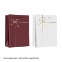 Borsa liscia con fiocco 55x43x14cm 2ms xl