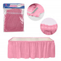 Gonna plissettata rosa da tavolo