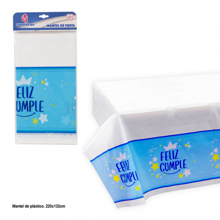 Tovaglia collezione felice compleanno blu