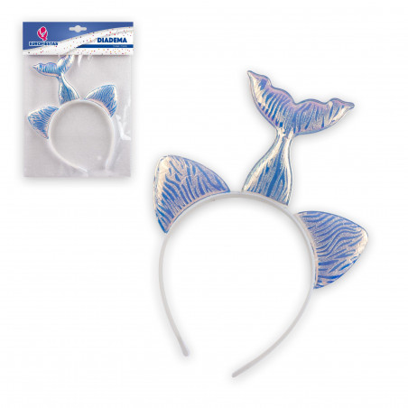 Diadema sirena blu