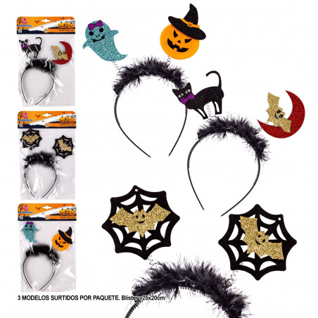 Fascia per capelli da pipistrello di Halloween 3ms