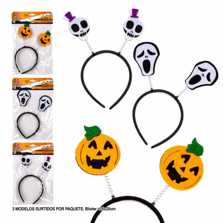 Cerchietto zucca di Halloween 3ms