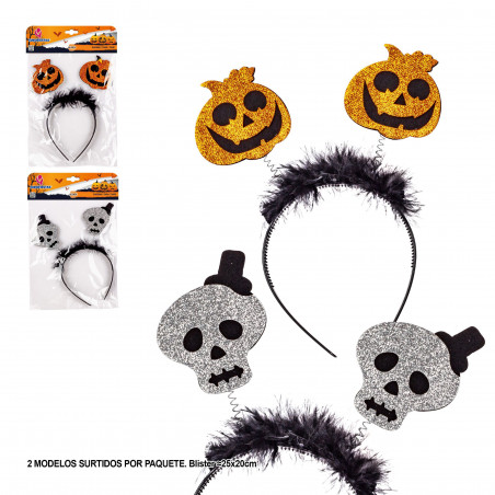 Diadema di Halloween teschi 2ms