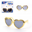 Occhiali cuori oro
