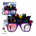 Occhiali happy birthday neri e stelle