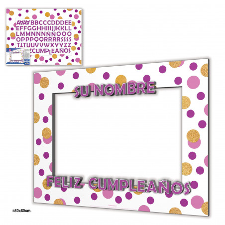 Photocall personalizzabile di buon compleanno