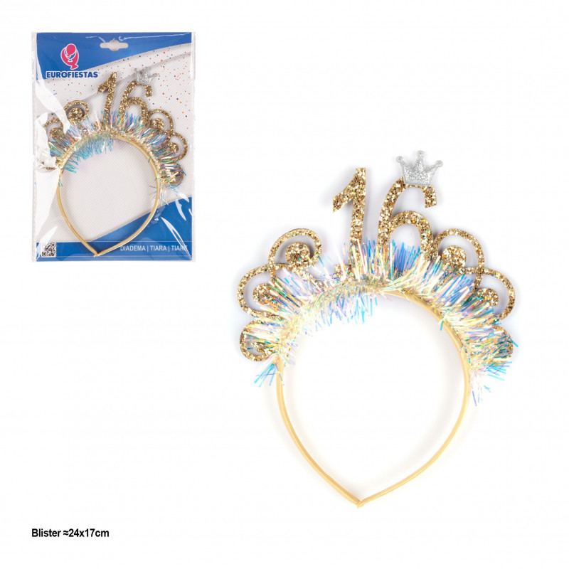 Diadema spumiglione corona 16