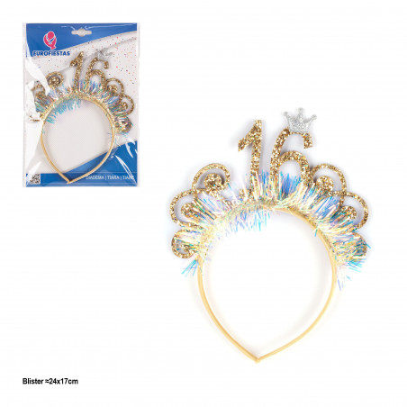 Diadema spumiglione corona 16