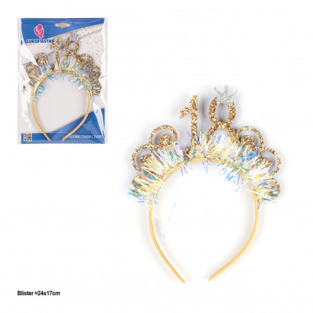 Diadema spumiglione corona 18