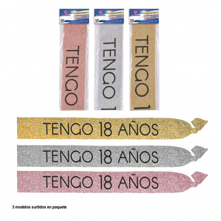 Fascia ho 18 anni nero 3 colori assortiti