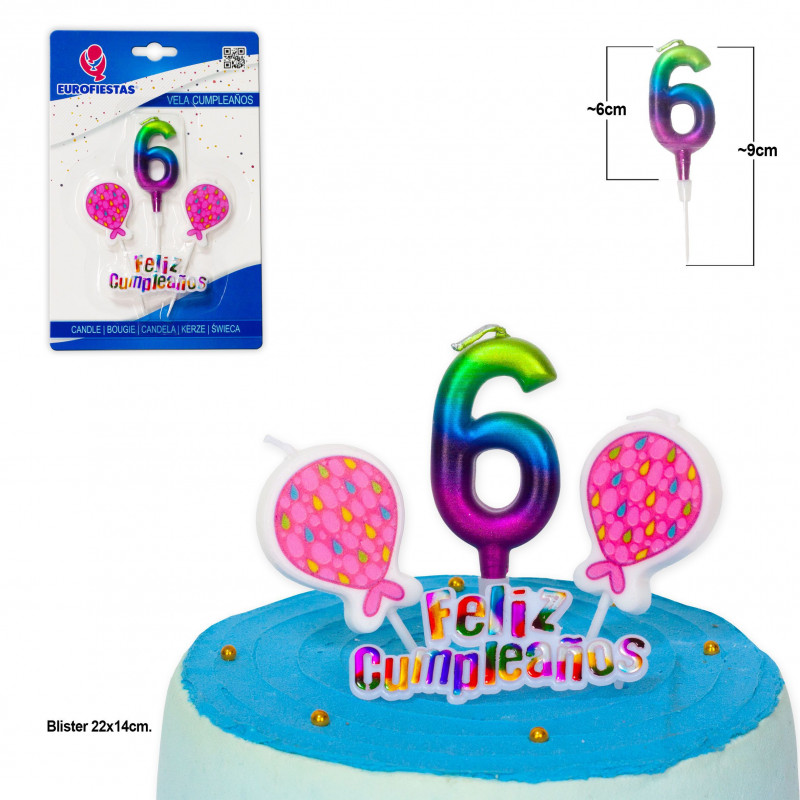 Candela felice compleanno toni n. 6