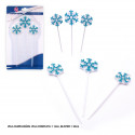 3 candele fiocchi di neve