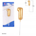 Candelina chubby oro n. 1