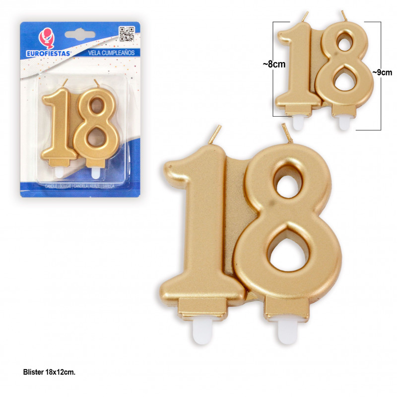 Candela a blocchi in oro 18k
