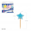 Candele stelle colori pastello macaron 5pz