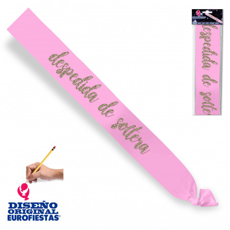 Fascia d'addio glitter oro rosa