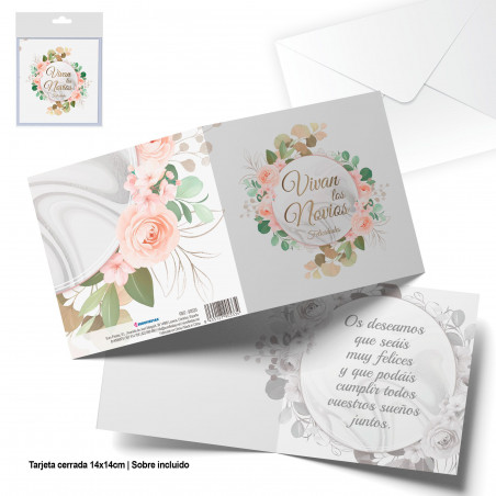 2 BIGLIETTI BIGLIETTO AUGURI MATRIMONIO FELICE CON BUSTA FEDI ANELLI NOZZE