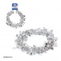 Striscia decorativa rigida stelle 5m argento