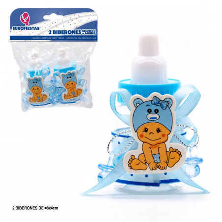 Biberon per dettagli di battesimo o baby shower.