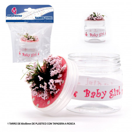 Barattolo baby girl rosa