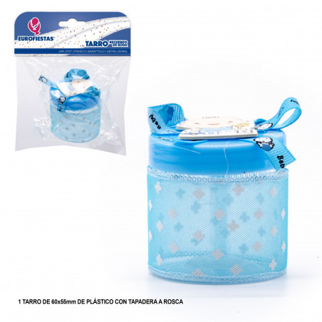 Barattolo giocattolo blu