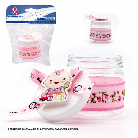 Barattolo giocattolo rosa