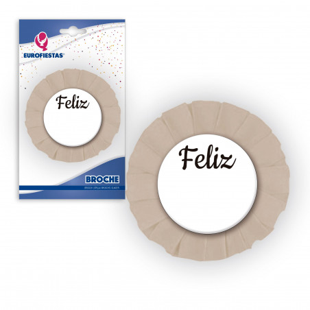 Spilla beige felice