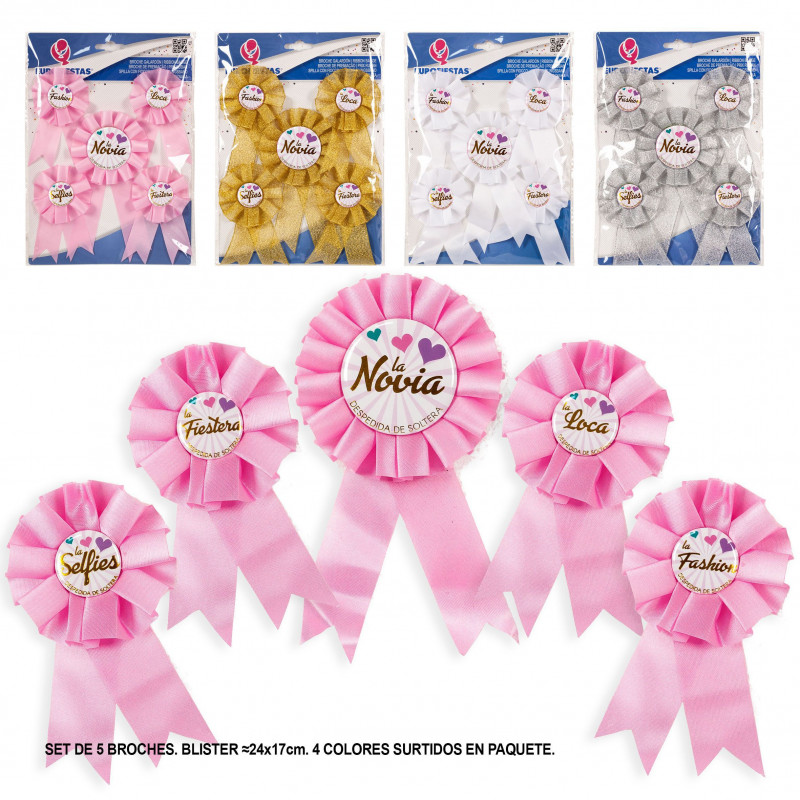 Set di spille fidanzata e motes 4 pezzi