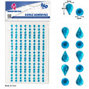 160 gocce adesive azzurre