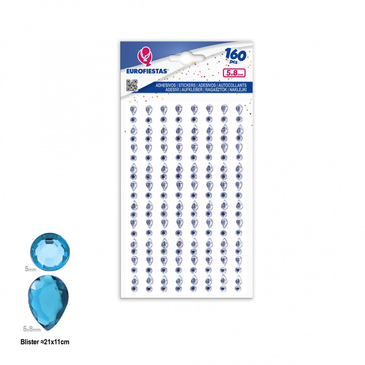 160 gocce adesive argento