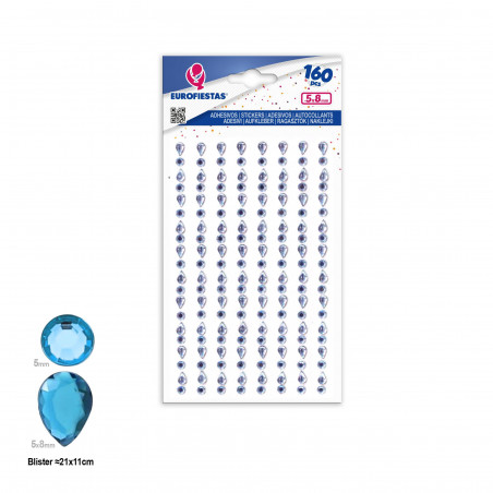 160 gocce adesive argento