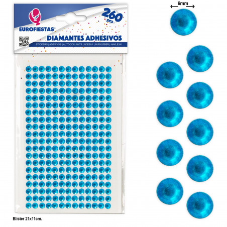 Diamanti adesivi blu cielo, lucentezza serena per le tue decorazioni