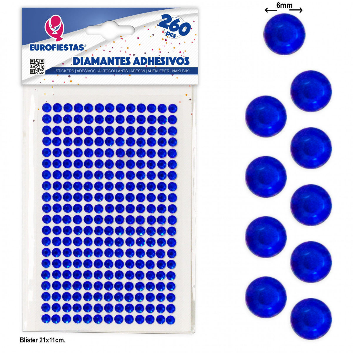 Diamanti adesivi blu scuro, intensità ed eleganza in ogni dettaglio