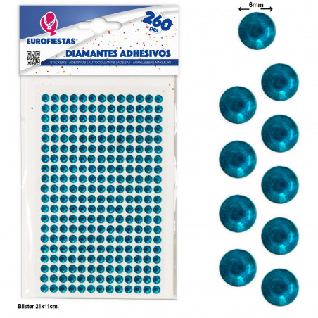 Diamanti adesivi turchesi, freschezza e gioia in ogni dettaglio