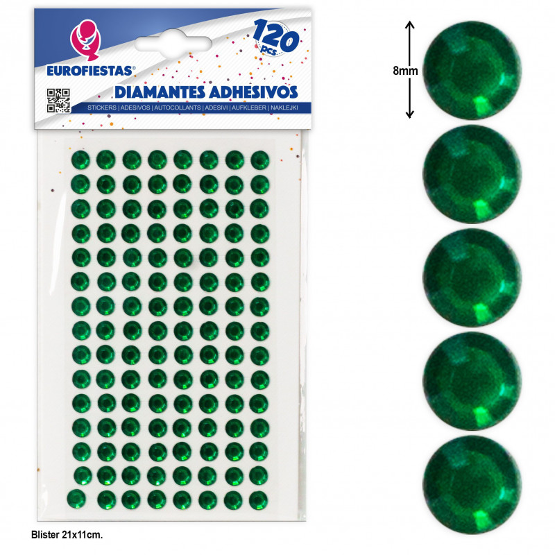 Diamanti adesivi verdi per dare vita alle tue decorazioni