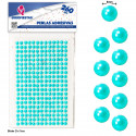 Perle adesive blu per decorazione, confezione da 260 unità