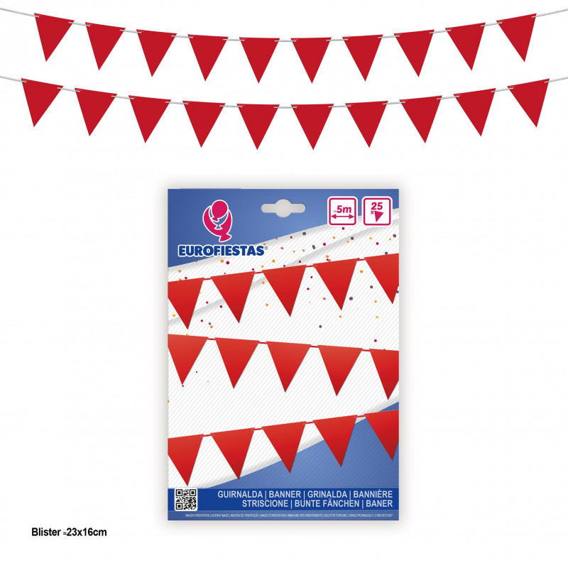 Gagliardetto rosso 25u 5m Gagliardetto rosso 25u 5m