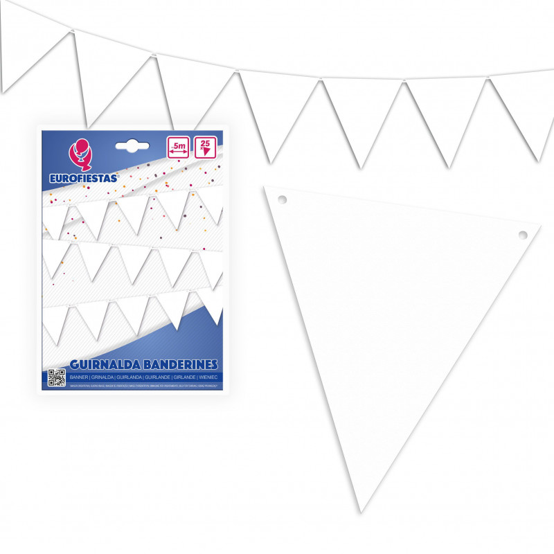 Gagliardetto bianco 25u 5m Gagliardetto bianco 25u 5m