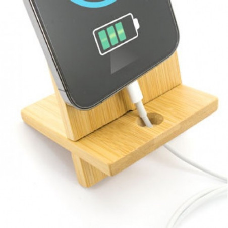 Supporto per cellulare in legno personalizzato come regalo di comunione per adolescenti