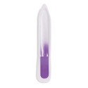 Lima per unghie in vetro lilla con adesivo personalizzabile come regalo per la festa delle donne lavoratrici