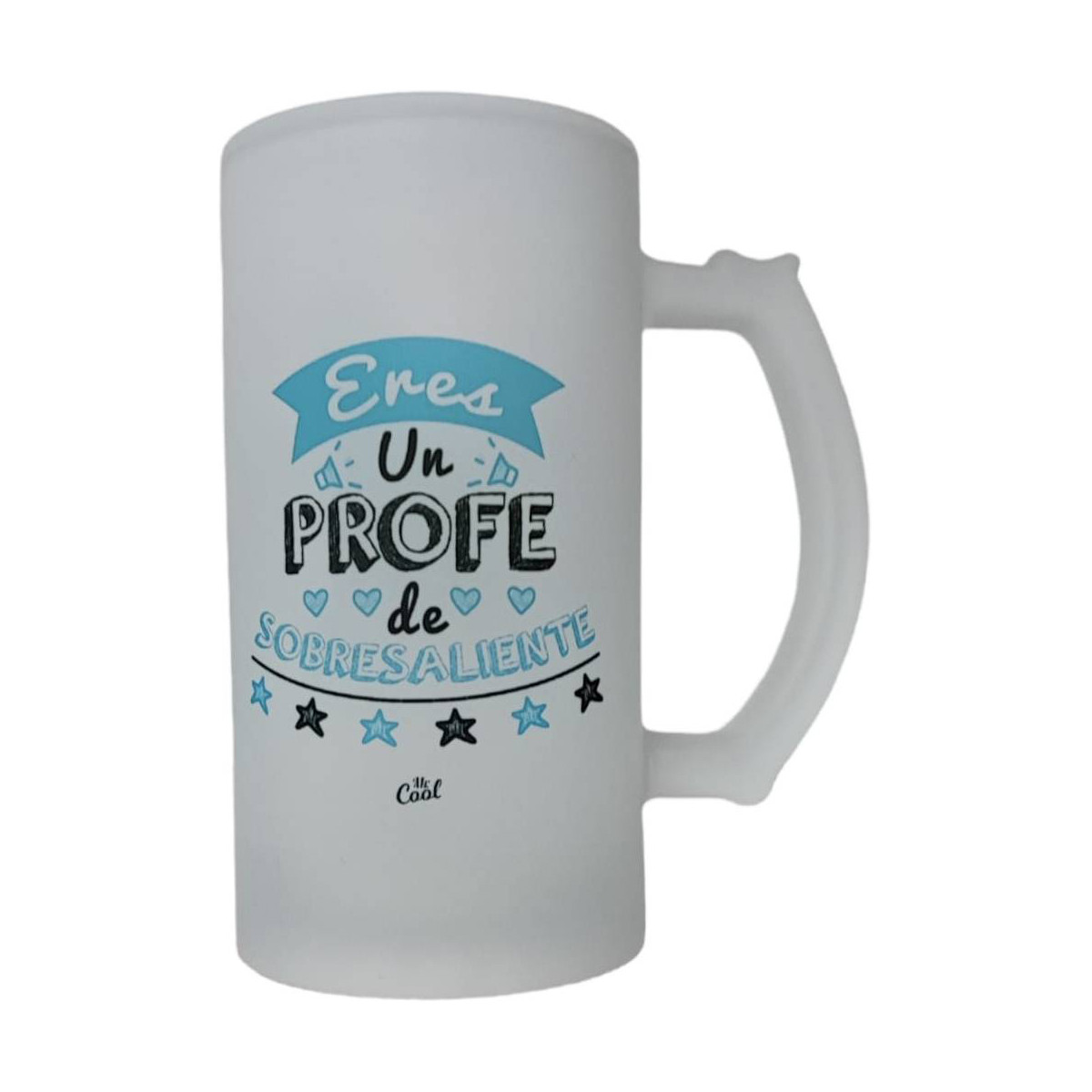 Boccale da birra personalizzato con frase da regalare agli insegnanti