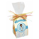 Caramelle di comunione in busta di cellophane decorate