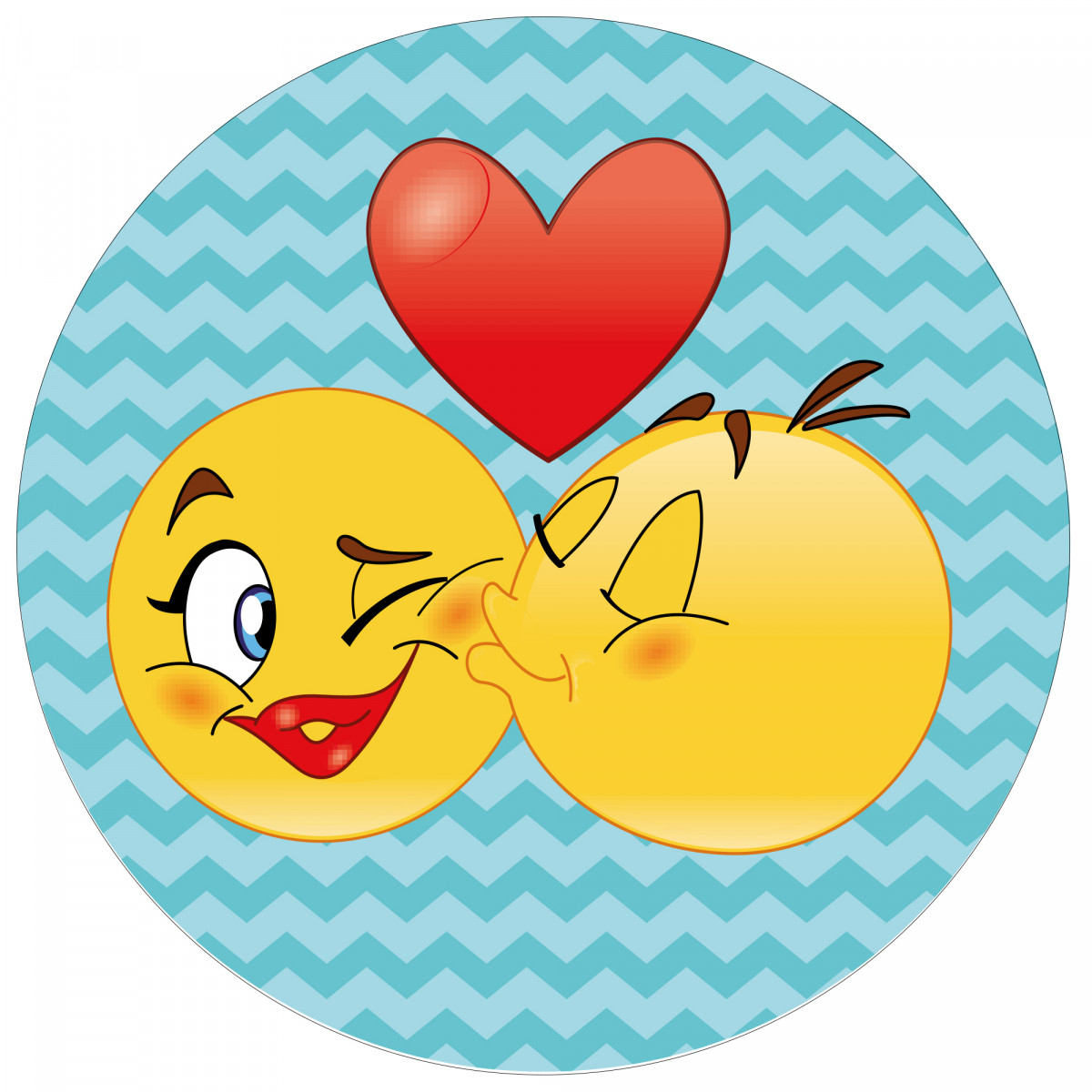 Adesivi di nozze con emoticon