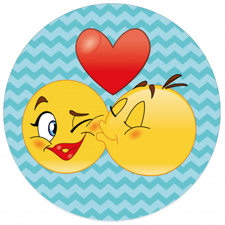 Adesivi di nozze con emoticon